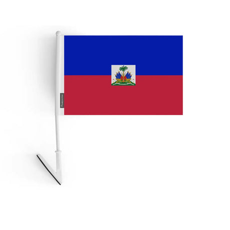 Drapeau adhésif d’haïti en polyester - pixelforma