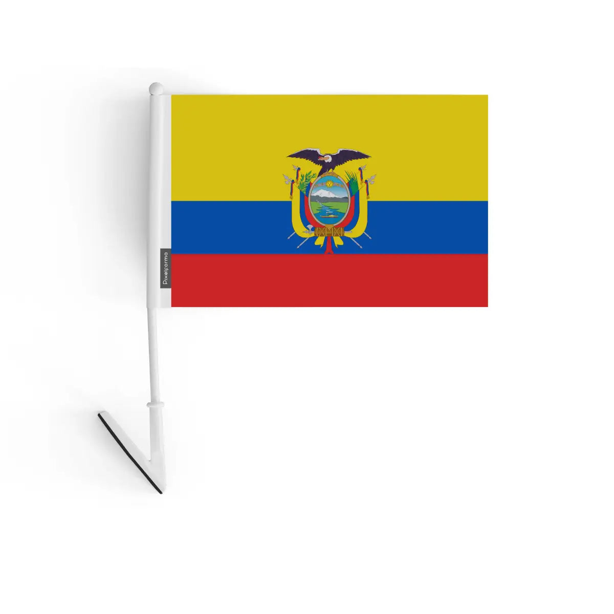 Drapeau adhésif équateur en polyester - pixelforma