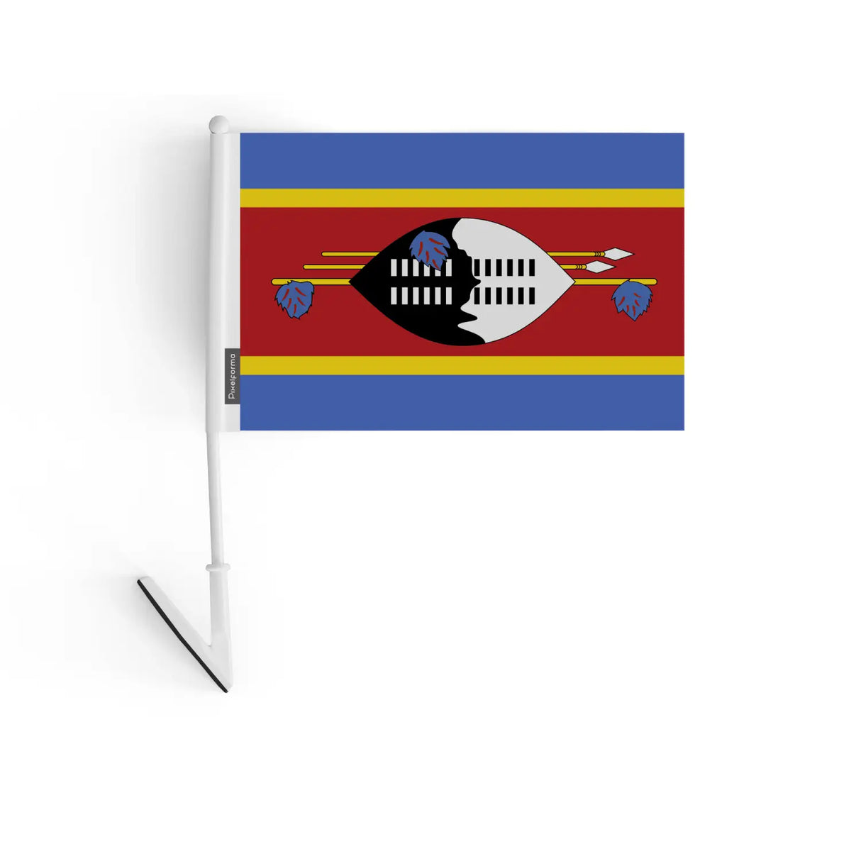 Drapeau adhésif eswatini en polyester - pixelforma