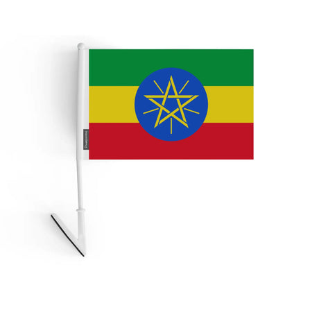 Drapeau adhésif éthiopie en polyester - pixelforma