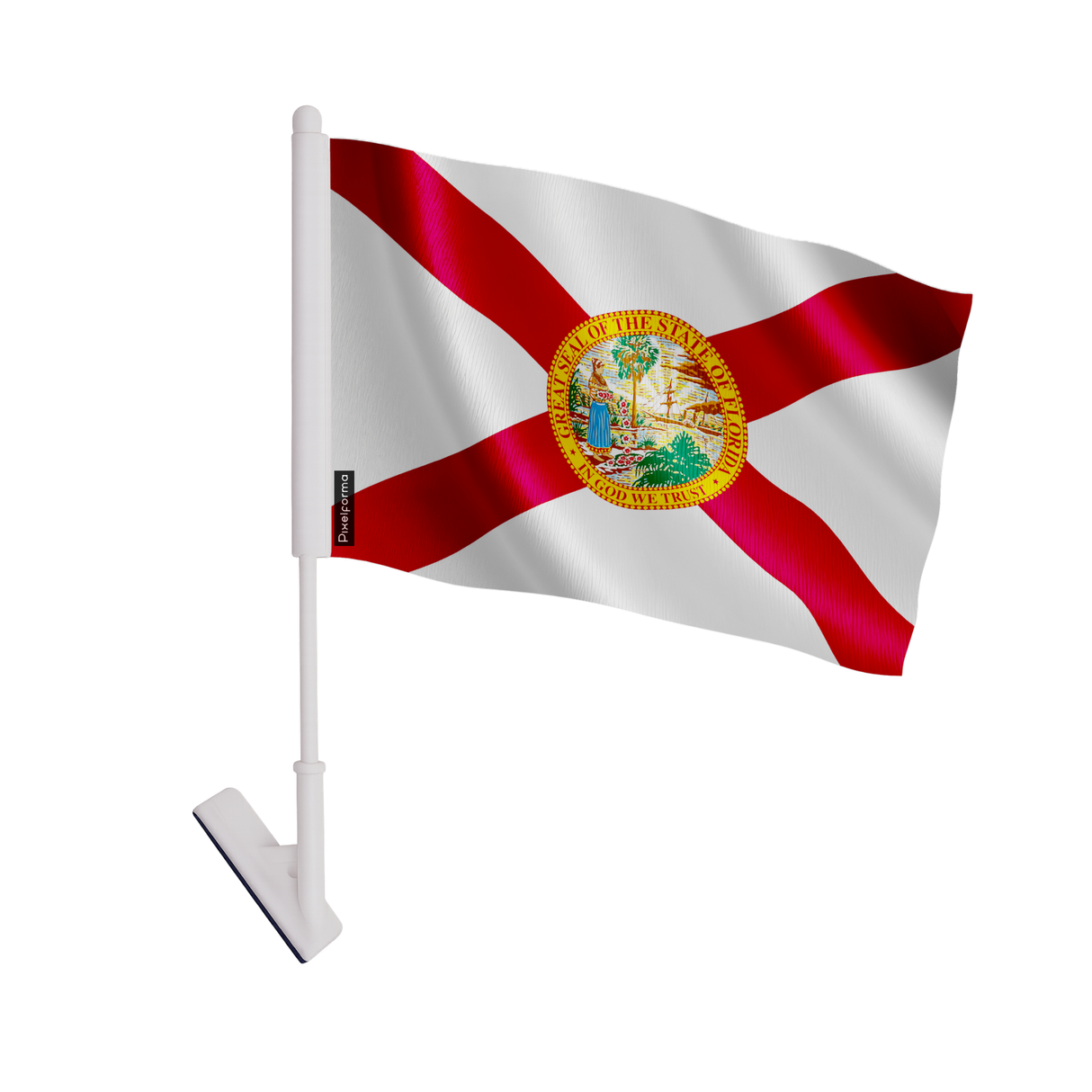 Drapeau adhésif floride en polyester - pixelforma