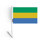 Drapeau adhésif gabon en polyester - pixelforma