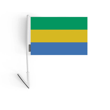 Drapeau adhésif gabon en polyester - pixelforma