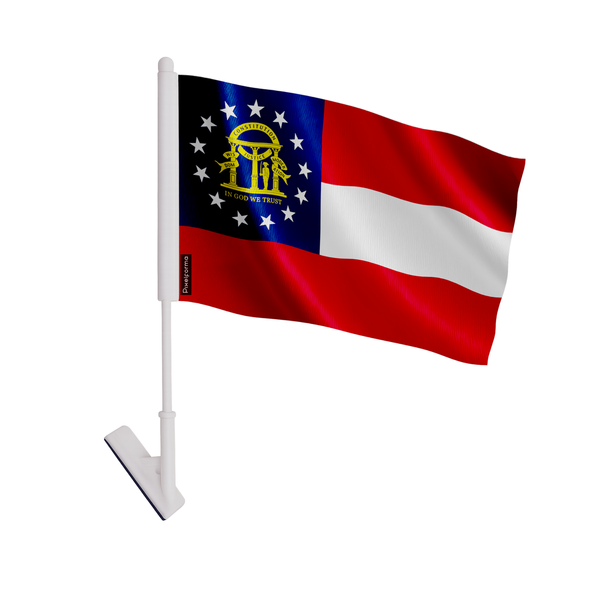 Drapeau adhésif géorgie en polyester - pixelforma