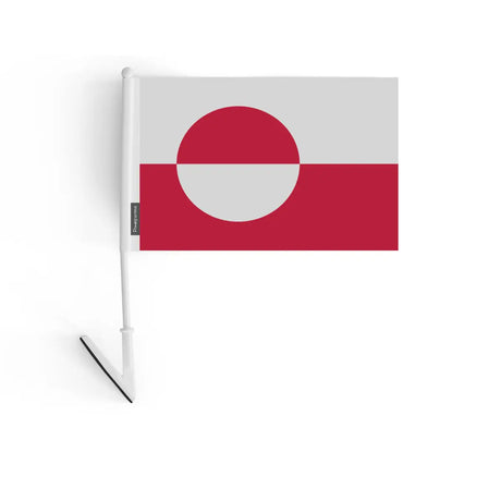 Drapeau adhésif groenland en polyester - pixelforma