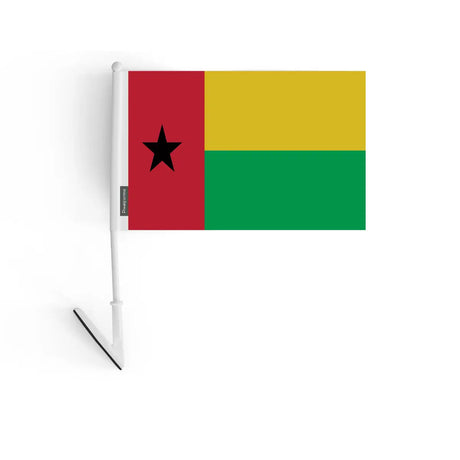 Drapeau adhésif guinée-bissau en polyester - pixelforma