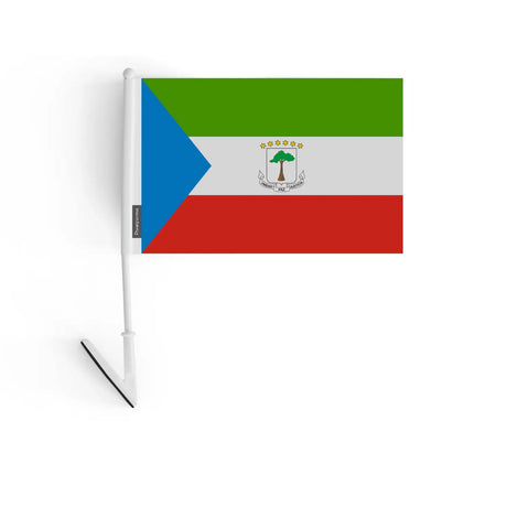 Drapeau adhésif guinée équatoriale en polyester - pixelforma