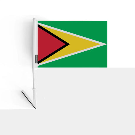 Drapeau adhésif guyana en polyester - pixelforma