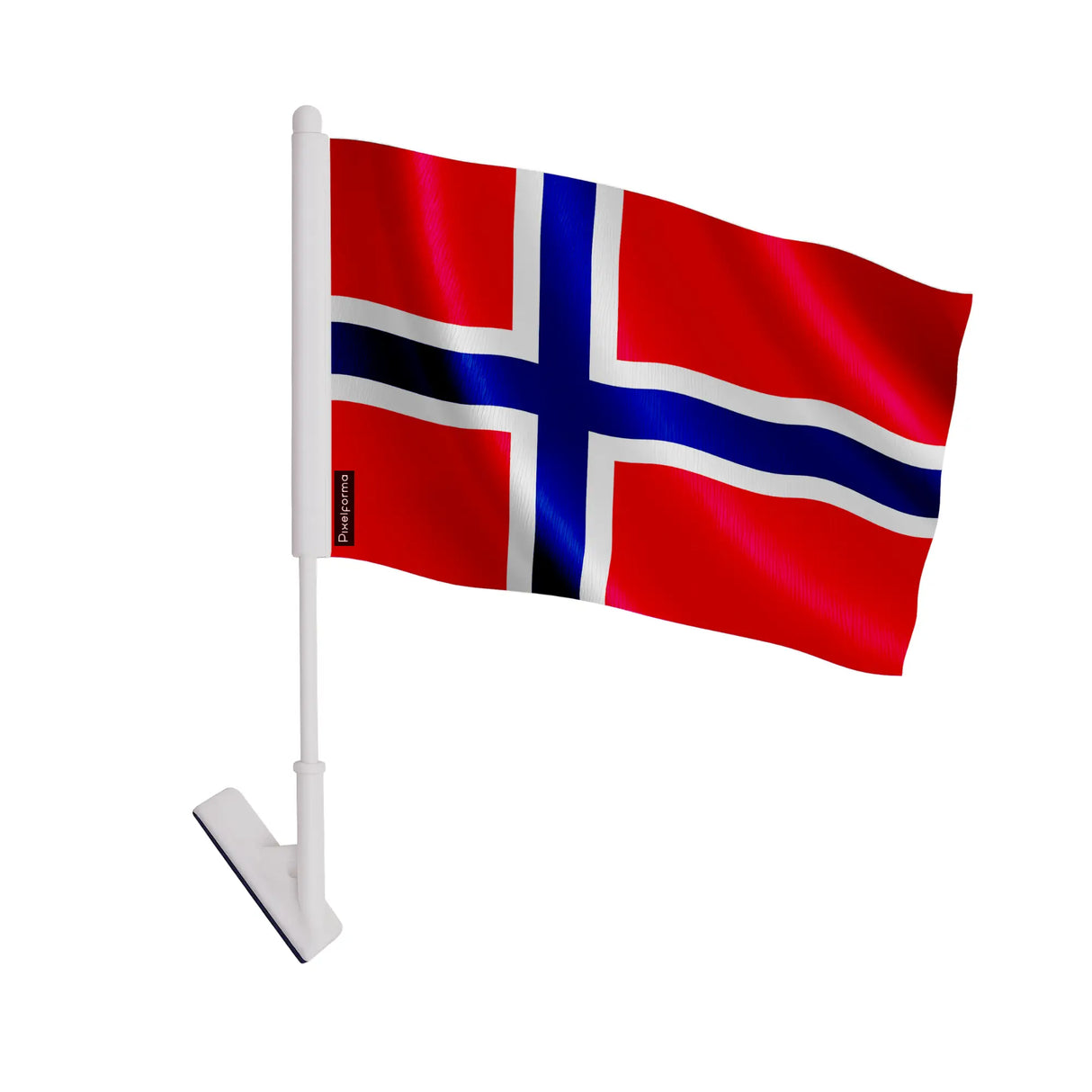 Drapeau adhésif île bouvet polyester facile à coller