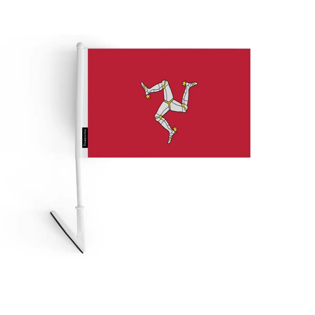 Drapeau adhésif île de man en polyester - pixelforma