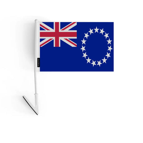 Drapeau adhésif îles cook en polyester - pixelforma