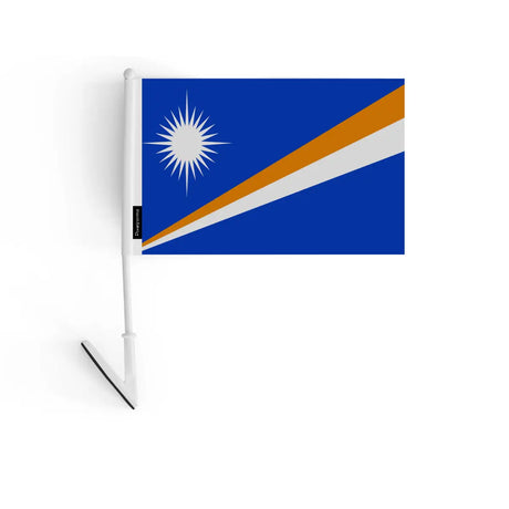 Drapeau adhésif îles marshall en polyester - pixelforma