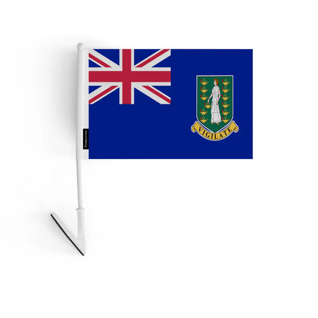 Drapeau adhésif îles vierges britanniques en polyester - pixelforma