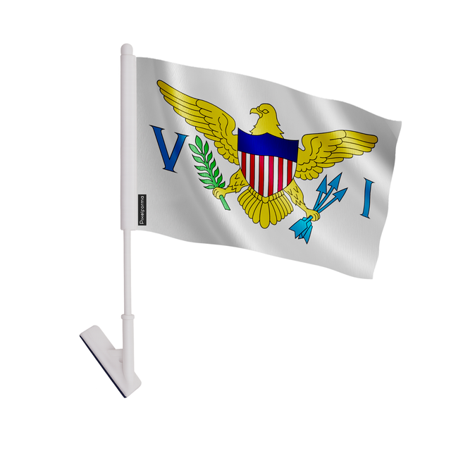Drapeau adhésif îles vierges des états-unis en polyester - pixelforma