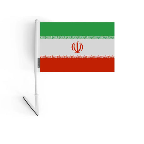 Drapeau adhésif iran en polyester - pixelforma