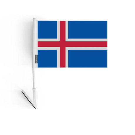 Drapeau adhésif islande en polyester - pixelforma