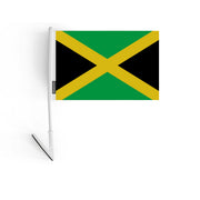 Drapeau adhésif jamaïque en polyester dos autocollant