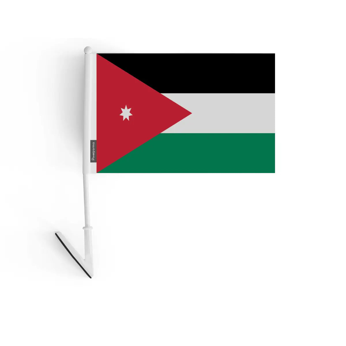 Drapeau adhésif Jordanie en Polyester - Pixelforma 