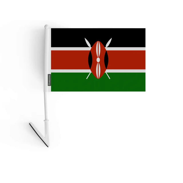 Drapeau adhésif Kenya en Polyester - Pixelforma 