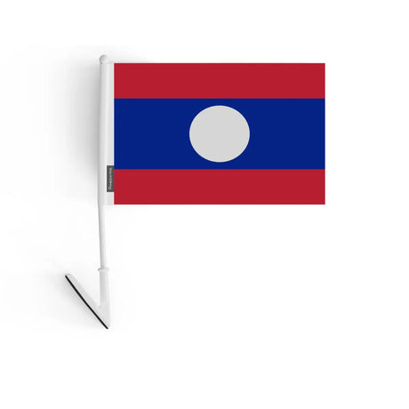 Drapeau adhésif laos en polyester - pixelforma