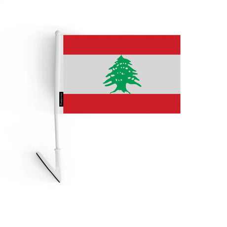 Drapeau adhésif Liban en Polyester - Pixelforma 