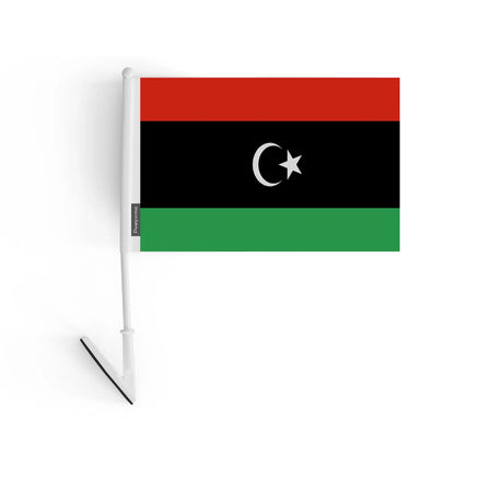 Drapeau adhésif libye en polyester - pixelforma