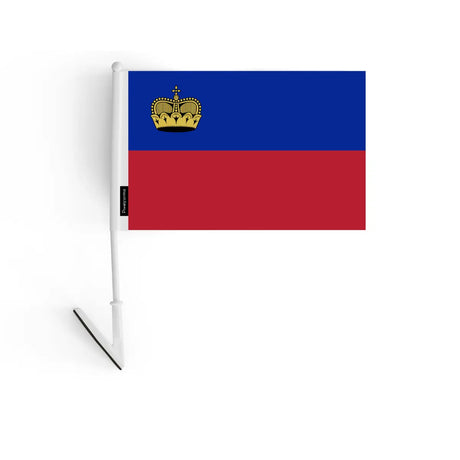 Drapeau adhésif liechtenstein en polyester - pixelforma