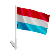 Drapeau adhésif luxembourg polyester souple facile à poser