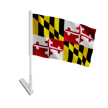 Drapeau adhésif maryland polyester souple facile à coller