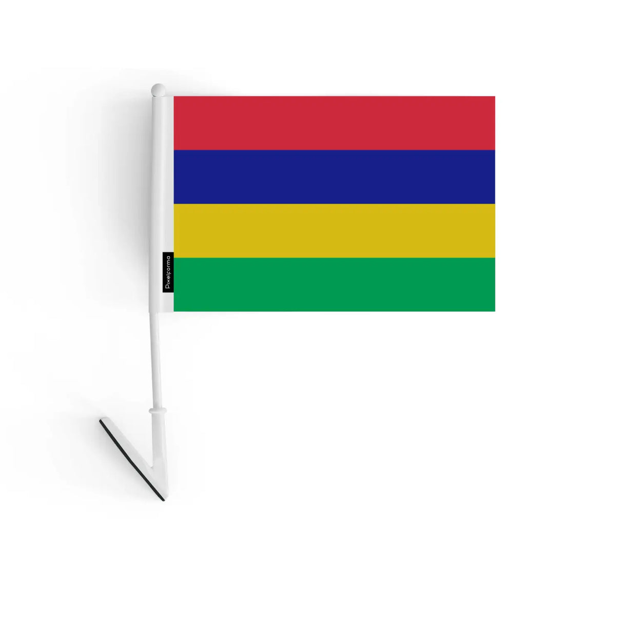 Drapeau adhésif maurice en polyester - pixelforma