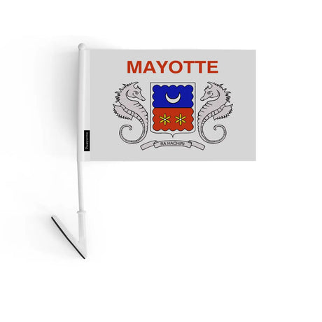 Drapeau adhésif Mayotte en Polyester - Pixelforma 