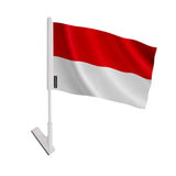 Drapeau adhésif monaco polyester souple facile à coller