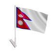 Drapeau adhésif népal polyester souple facile à coller
