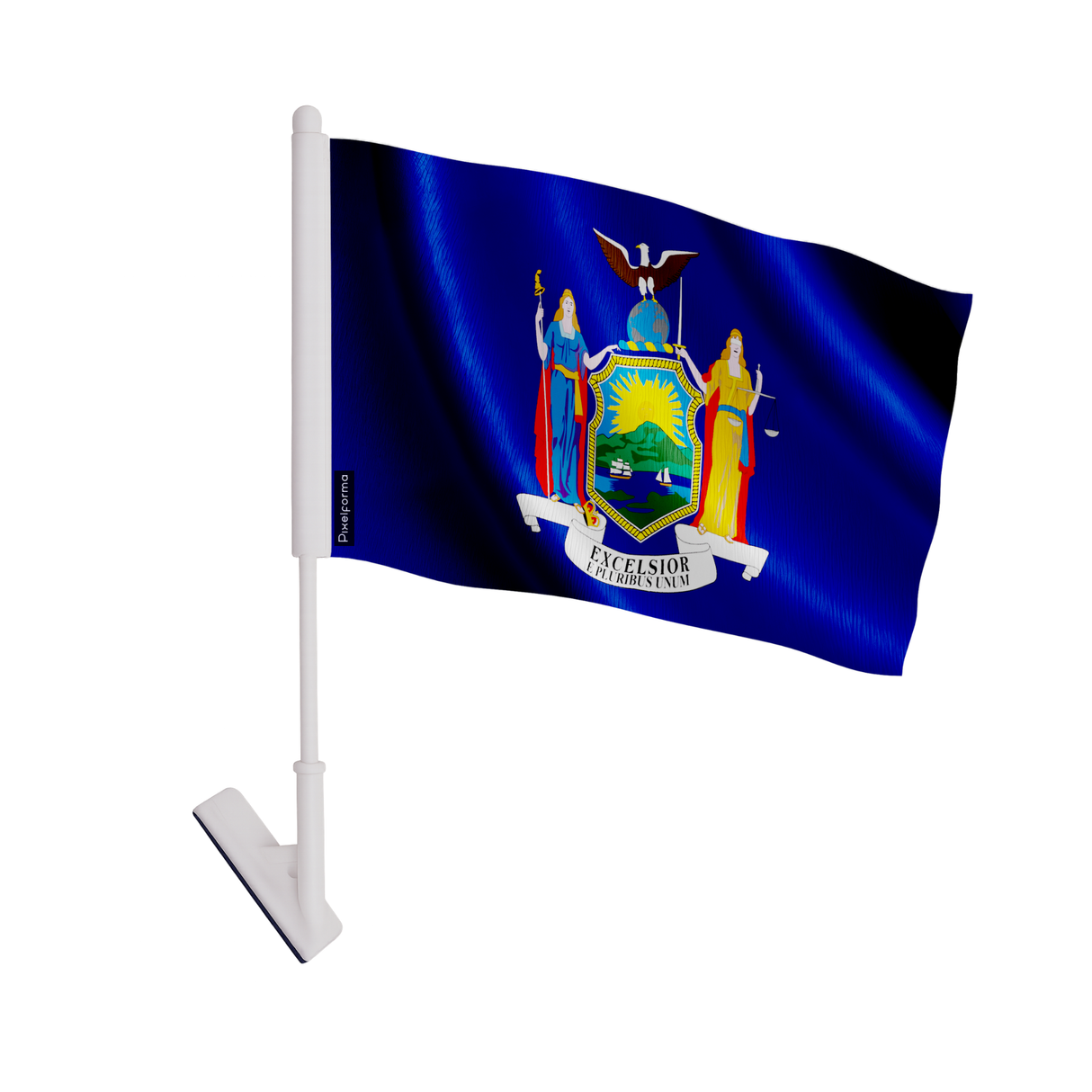 Drapeau adhésif new york en polyester - pixelforma