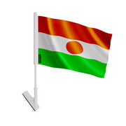 Drapeau adhésif niger en polyester souple facile à coller