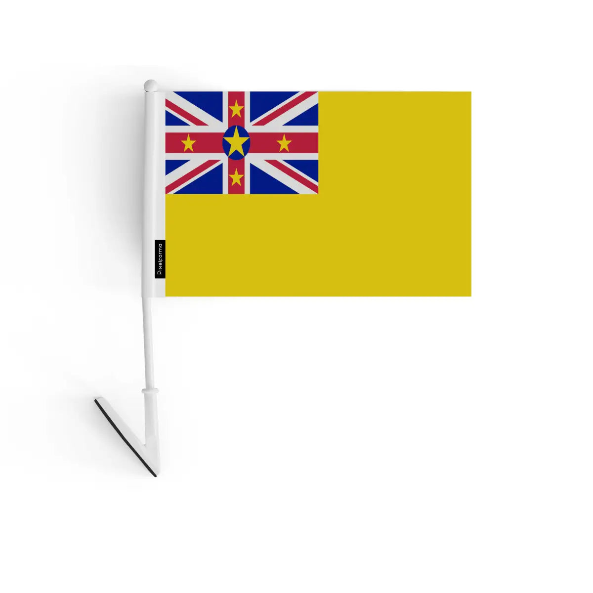 Drapeau adhésif niue en polyester - pixelforma