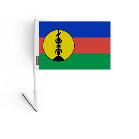 Drapeau adhésif nouvelle-calédonie en polyester - pixelforma