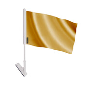 Drapeau adhésif orange polyester souple facile à coller