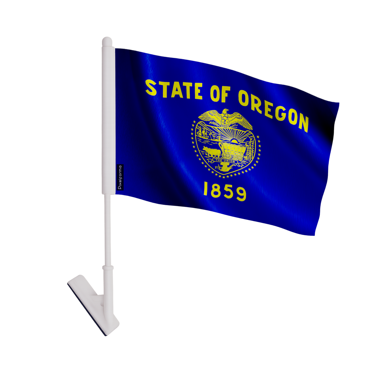 Drapeau adhésif oregon en polyester - pixelforma
