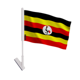 Drapeau adhésif ouganda en polyester - pixelforma
