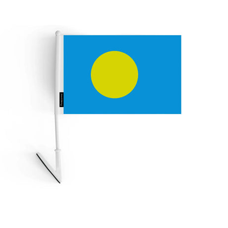 Drapeau adhésif palaos en polyester - pixelforma