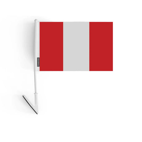 Drapeau adhésif pérou en polyester - pixelforma