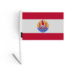 Drapeau adhésif polynésie française en polyester - pixelforma