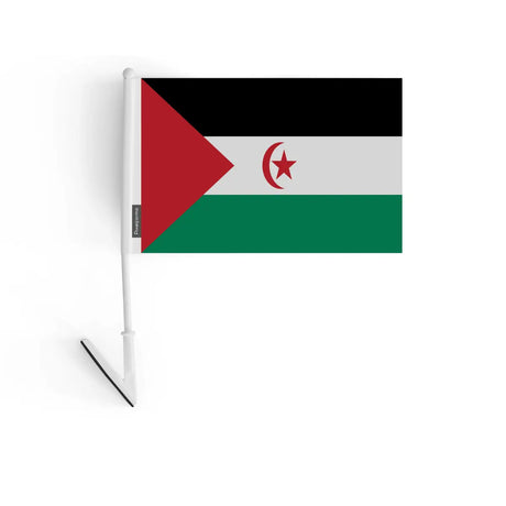 Drapeau adhésif République arabe sahraouie démocratique en Polyester - Pixelforma 