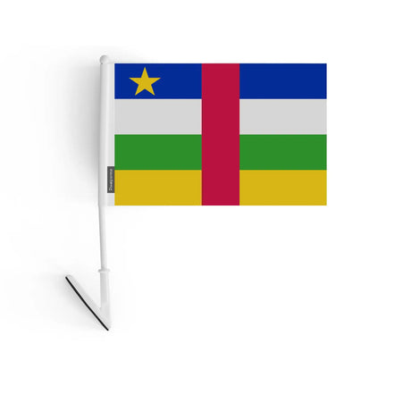 Drapeau adhésif république centrafricaine en polyester - pixelforma
