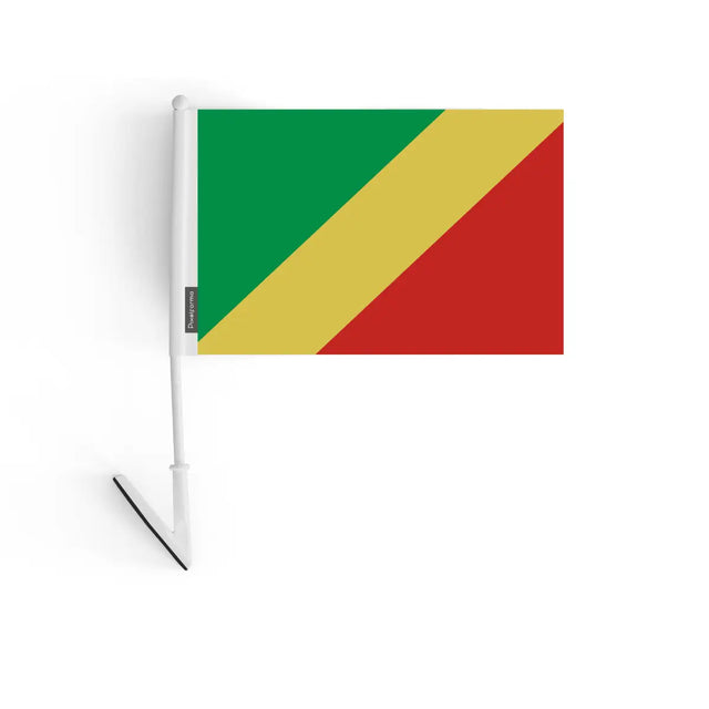 Drapeau adhésif république du Congo en Polyester - Pixelforma 