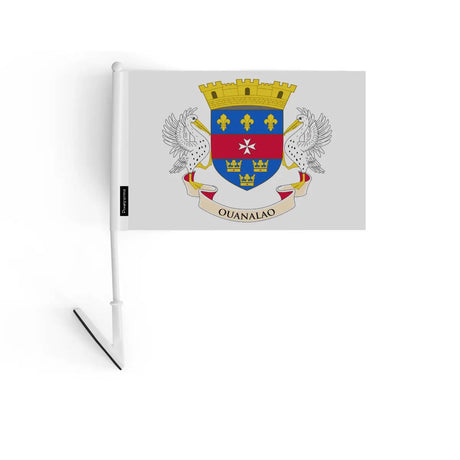 Drapeau adhésif saint-barthélemy en polyester - pixelforma