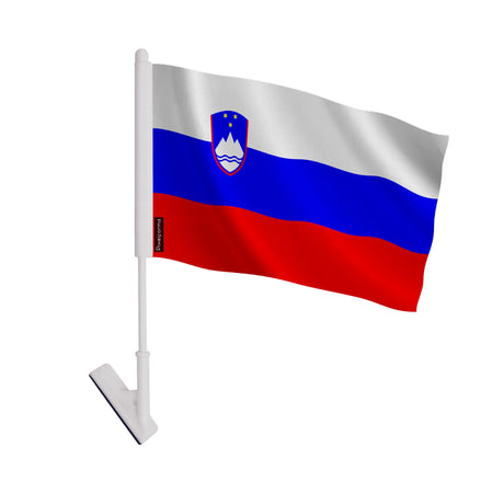 Drapeau adhésif slovénie polyester facile à coller