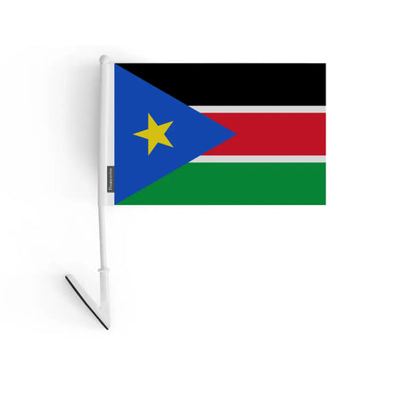 Drapeau adhésif soudan du sud en polyester - pixelforma
