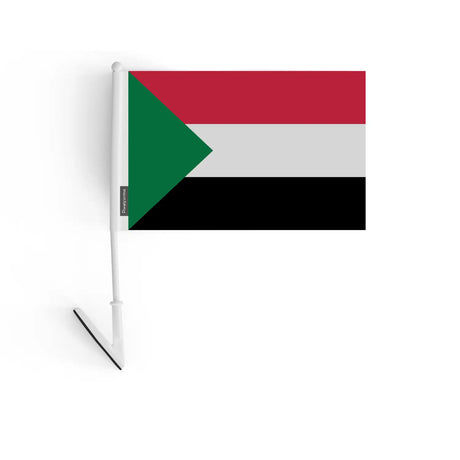 Drapeau adhésif soudan en polyester - pixelforma